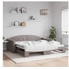 Image de Slaapbank met onderschuifbed 100x200 cm stof taupe3197538
