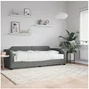 Image de Slaapbank met matras 80x200 cm stof donkergrijs3197612