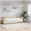 Image de Slaapbank met matras 80x200 cm stof cràmekleurig3197615
