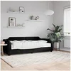 Image de Slaapbank met matras 90x200 cm stof zwart3197618