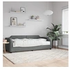 Image de Slaapbank met matras 100x200 cm stof donkergrijs3197622