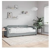 Image de Slaapbank met matras 90x190 cm stof lichtgrijs3197626