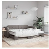 Image de Slaapbank met onderschuifbed 100x200 cm stof taupe3197642