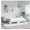 Image de Lit de jour avec lit gigogne blanc 90x200 cm similicuir 3197724