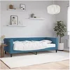 Image de Slaapbank met matras 80x200 cm fluweel blauw3197739