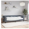 Image de Lit de Jour avec Matelas, Canapé-lit, Lit d'Invité, Meuble de Chambre à Coucher Salle de Séjour, Moderne, Gris Foncé 3197741