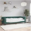 Image de Slaapbank met matras 90x200 cm fluweel donkergroen3197749