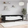 Image de Slaapbank met matras 90x200 cm fluweel zwart3197751