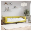 Image de Lit de jour avec matelas jaune 90x200 cm velours 3197752