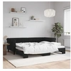Image de Slaapbank met onderschuifbed 90x200 cm fluweel zwart3197775