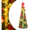 Image de Sapin de Noël artificiel escamotable 150 LED vert 180 cm 357762