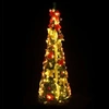 Image de Sapin de Noël artificiel escamotable 200 LED vert 210 cm 357763