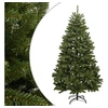Image de Sapin de Noël artificiel à charnières avec support vert 270 cm, arbre de Noël, arbre de Noël artificiel, ornement de Noël, décoration de Noël