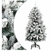 Image de Sapin de Noël artificiel à charnières avec neige floquée 150 cm 357792