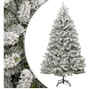 Image de Sapin de Noël artificiel à charnières avec neige floquée 270 cm 357796