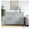 Image de Armoires murales 2 pcs gris béton bois d ingénierie