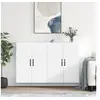Image de Armoires murales 2 pcs blanc bois d'ingénierie 3197889
