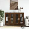 Image de Armoires murales 2 pcs chêne marron bois d'ingénierie3197904