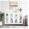 Image de Armoires murales 2 pcs blanc bois d'ingénierie 3197929