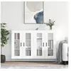 Image de Armoires murales 2 pcs blanc bois d'ingénierie 3197945