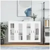 Image de Armoires murales 2 pcs blanc bois d'ingénierie 3197953