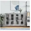 Image de Armoires murales 2 pcs gris béton bois d'ingénierie 3197957