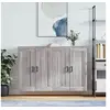 Image de Armoires murales 2 pcs sonoma gris bois d'ingénierie