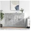 Image de Armoires murales 2 pcs gris béton bois d ingénierie