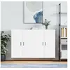Image de Armoires murales 2 pcs blanc bois d'ingénierie 3198033