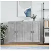 Image de Armoires murales 2 pcs gris béton bois d'ingénierie 3198037