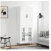 Image de Buffet haut Blanc 69,5x34x180 cm Bois d'ingénierie3198065