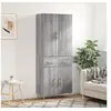 Image de Hoge kast 69,5x34x180 cm bewerkt hout grijs sonoma eikenkleurig3198143