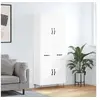 Image de Buffet haut Blanc 69,5x34x180 cm Bois d'ingénierie 3198177