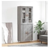 Image de Buffet haut Sonoma gris 69,5x34x180 cm Bois d'ingénierie3198191