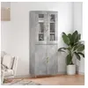 Image de Buffet haut Gris béton 69,5x34x180 cm Bois d'ingénierie3198205