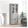 Image de Hoge kast 69,5x34x180 cm bewerkt hout grijs sonoma eikenkleurig3198223