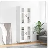 Image de Buffet haut Blanc 69,5x34x180 cm Bois d ingénierie