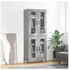 Image de Hoge kast 69,5x34x180 cm bewerkt hout betongrijs3198285