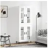 Image de Buffet haut Blanc 69,5x34x180 cm Bois d'ingénierie 3198289