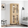 Image de Buffet Haut, Armoire de Rangement avec Pieds, Meuble de Rangement, Organisateur Salon Salle de Séjour, Moderne, Chêne Sonoma Bois d'Ingénierie