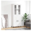 Image de Buffet haut Blanc 69,5x34x180 cm Bois d ingénierie