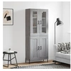 Image de Buffet haut Sonoma gris 69,5x34x180 cm Bois d'ingénierie
