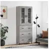 Image de Buffet haut Sonoma gris 69,5x34x180 cm Bois d'ingénierie 3198423