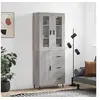 Image de Hoge kast 69,5x34x180 cm bewerkt hout grijs sonoma eikenkleurig3198487