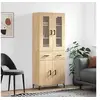 Image de Buffet haut Chêne sonoma 69,5x34x180 cm Bois d'ingénierie