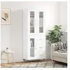 Image de Buffet haut Blanc 69,5x34x180 cm Bois d'ingénierie 3198577