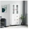 Image de Buffet haut Blanc 69,5x34x180 cm Bois d'ingénierie3198633