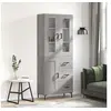 Image de Buffet haut Sonoma gris 69,5x34x180 cm Bois d'ingénierie