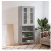 Image de Buffet haut Sonoma gris 69,5x34x180 cm Bois d'ingénierie 3198719