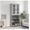 Image de Buffet haut Sonoma gris 69,5x34x180 cm Bois d'ingénierie3198743